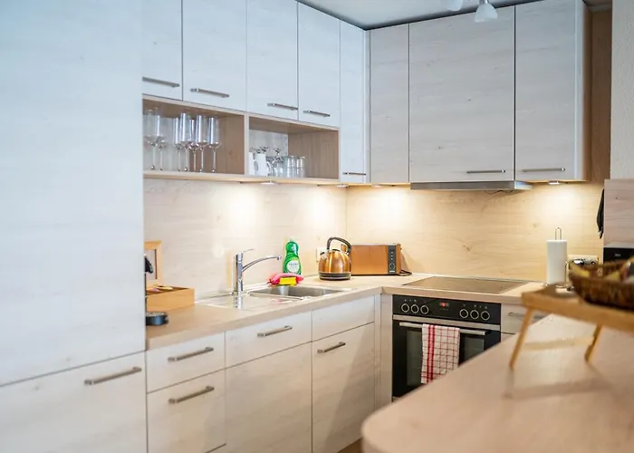 Golden Design Apartment, Zentral, Familie Und Business, 1000 Mbit Duisburgo
